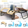Laptop Table Folding Desk Stand Bed Tray Sofa Computer Study Portable Adjustable