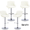 4x MADRID Faux Leather Bar Stools Gas Lift Home Kitchen Breakfast Chairs Cream