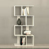 3/4/5/6 Tier S Shape Bookcase Bookshelf Free Standing Shelving Storage Unit Rack