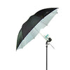 Studio Umbrella 33" Reflective Flash Photo Black Silver Soft Light Photography