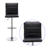 1xBar Stool bar chairs lounge chair leather+ Metall with Backrest gray pink