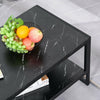 Industrial Coffee Table Modern Style Living Room Furniture Steel Frame Side End