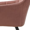 Pair of Modern Dining Chairs Rose Pink Velvet Seat Home Office Lounge Armchairs