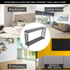 2 Tiers Console Table Industrial Hallway Entryway W/ Shelf Side Slim Table Grey