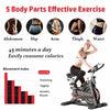 Black Exercise Bike Home Gym Bicycle Cycling Cardio Fitness Training Indoor Use