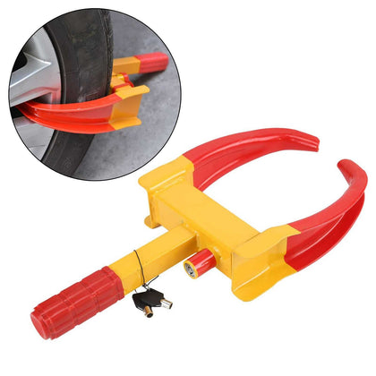 Heavy Duty Security Wheel Clamp Caravan Trailer Car Van Motorcycle Lock + 2 Keys