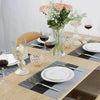 Set Of 6 PVC Place Mats & 6PCS Coasters-Dining Table Mat Set Anti Slip Washable