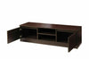 Modern TV Unit Cabinet Stand 120cm Media 2 Doors + Shelf Walnut Dark Oak