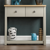 2 Drawer Console Table Shelf Hallway MDF Dressing End Side Table Grey