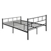 Single Double Bed Metal Frame 3ft 4ft6 Bedroom Furniture with Sprung Mattress