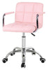 Swivel Office Chair PU Leather Adjustable Computer Desk Armchair(109)- 4 Colors