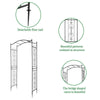 Metal Outdoor Garden Arch Heavy Duty Rose Climbing Plants Archway Party Wedding