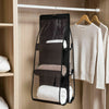Hanging Handbag Organizer 6 Pockets Shelf Bag Storage Holder Wardrobe Closets