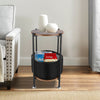 Bedside Table Cabinet Small Side Table Nightstand Storage Basket Organizer Stand