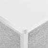 Fabric Chest of Drawers Storage Cabinet Unit Metal Frame Bedside End Table Gray