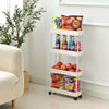 2-4 Tier Kitchen Bathroom Trolley Rack Holder Storage Shelf Organiser on Wheels
