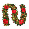 Large Christmas Garland Wreath Door Wall Hanging Garland Ornament Wedding Decor