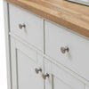 Compact 2 Doors 2 Drawer Sideboard Storage Cabinet Cupboard White Oak