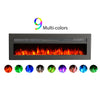 40/50/60in Electric Fireplace LED Flame Fire Heater + Remote Wall Inset/Standing