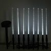 LED Solar Powered Light Outdoor Garden Path Post Lawn Yard Lamp Lights UK