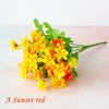 36 Heads Artificial Silk Flowers Bunch Wedding Home Grave Outdoor Bouquet UK