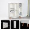White 8 Cube Storage Bookcase Display Shelving Free Standing Unit with Wood Legs