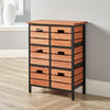 Solid Wood Chest of Drawers Storage Unit Bedroom Office Organiser Metal Frame