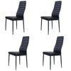 2 4 6x Faux Leather Dining Chairs Padded Seat High Back Kitchen Breakfast Chair
