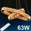 Home Modern Chrome Crystal LED Ceiling Light Lamps Fitting Pendant Chandelier UK