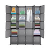 Modern 20-Cube DIY Wardrobe Cupboard Closet Cabinet Organizer Storage Furniture