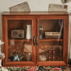 Vintage Wall Mounted Cupboard Wooden Storage Cabinet Rustic Display Shelf Unit