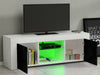 Modern TV Unit Cabinet Stand Sideboard Matt body & High Gloss Doors FREE LED
