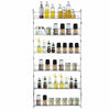 6 TIER SPICE RACK HERB JAR HOLDER KITCHEN DOOR WALL MOUNTED CUPBOARD STORAGE