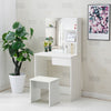 White Dressing Table Vanity Set Makeup Desk Stool Mirror Drawer for Adults Kids