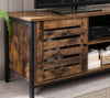 Industrial Style TV Unit Stand Vintage Storage Sideboard Media Cabinet Rustic