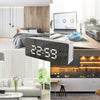 New LED Electric Digital Alarm Clock USB / Battery Mirror Temperature Display UK