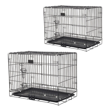 Metal Wire Pet Dog Puppy Cage Playpen Training Crate Kennel For Small Medium Dog