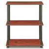 Furinno Turn-N-Tube 3-Tier Compact Multipurpose Shelf Display Rack Bookshelf