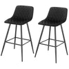 1/2/4er Barstool Breakfast Kitchen Metal+Velvet Counter Bar Chair Faux Bar Stool