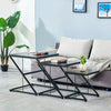 Modern Nest of Tables Coffee Table Side End Table Home Living Room Black White