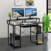 Large Computer Desk PC Laptop Study Table Home Office Workstation Shelf Gaming
