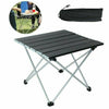 FOLDING CAMPING TABLE LIGHTWEIGHT PORTABLE OUTDOOR ALUMINIUM FRAME WITH BAG UK