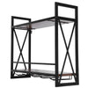 Metal&Wood Wine Bottle Holder and Glasses Storage Rack | Wall Mounted Organiser