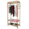 Mobile Clothes Rail Garment Dress Hanging Display Stand Shoe Rack Storage Shelf