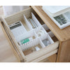 24X Adjustable Drawer Dividers Organiser Socks Make Up Plastic Closet Separators