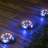 LED Solar Power Ground Lights Floor Decking Patio Outdoor Garden Lawn Path Light