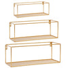 Metal Wire Shelf Unit Floating Shelf Room Kitchen Office Wal Mount Storage Rack