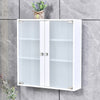 Wall Floating Cupboard Frosted Glass Door Cabinet Kitchen Bathroom Storage Unit