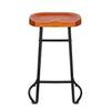 2 x Vintage Bar Stool Metal Wooden Industrial Retro Seat Kitchen Pub Counter