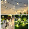 25FT Outdoor Lights 30 Solar Power Bulb String Lights Garden Party Fairy Lights